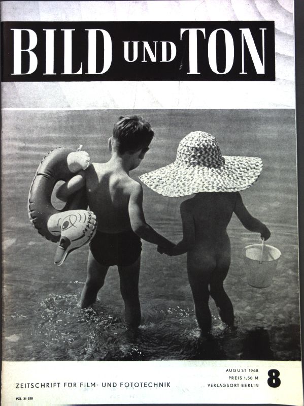 BILD UND TON magazine side cover Issue 8 August 1968