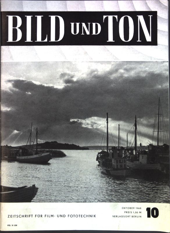 BILD UND TON magazine side cover Issue 10 October 1968