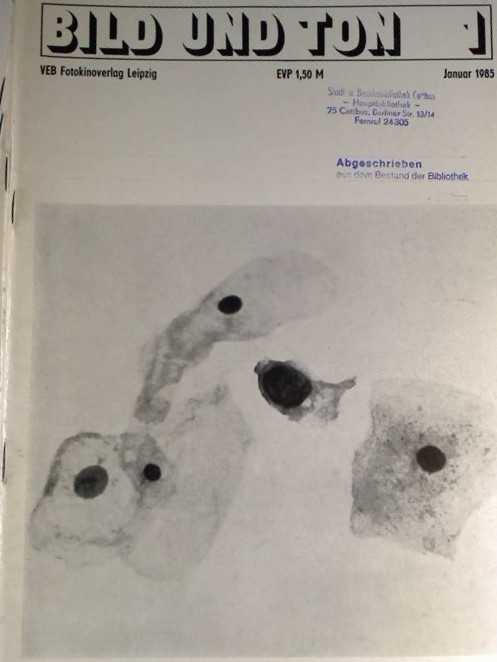 BILD UND TON magazine side cover Issue 1  January 1985