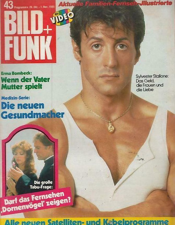 BILD UND FUNK magazine side cover Issue 43 26 October 1985