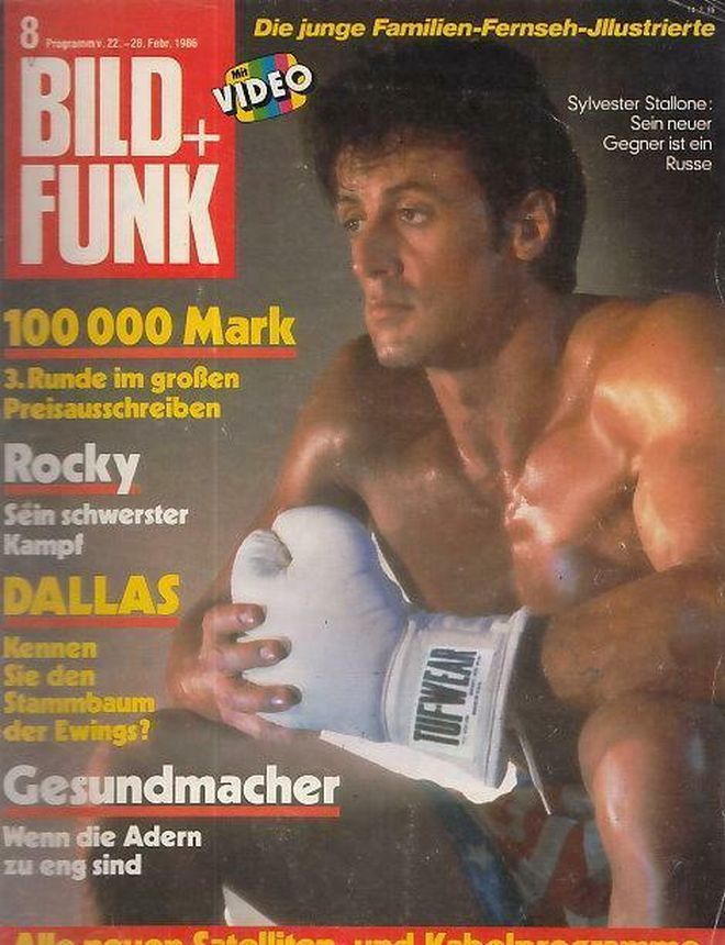 BILD UND FUNK magazine side cover Issue 8 22 February 1986