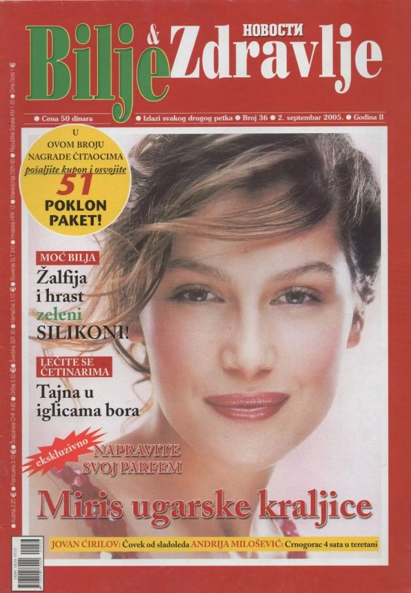 BILJE ZDRAVLJE magazine side cover Issue 36 2 September 2005