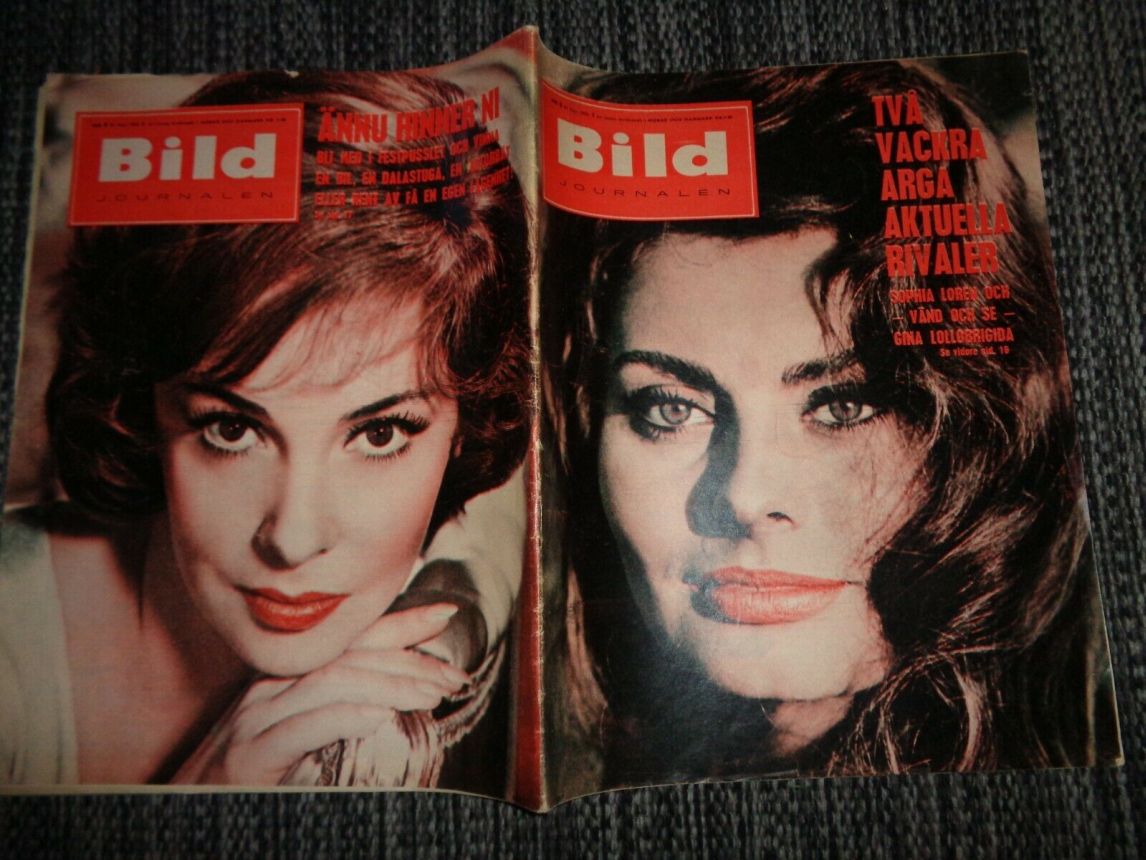 BILDJOURNALEN magazine side cover Issue 8   1962
