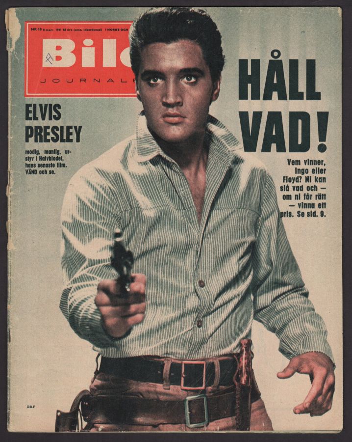 BILDJOURNALEN magazine side cover Issue 10 8 March 1961