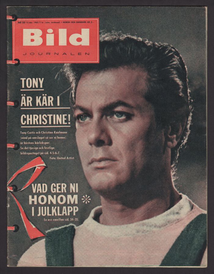 BILDJOURNALEN magazine side cover Issue 50 12 December 1962