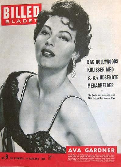 BILLED BLADET magazine side cover Issue 9 28 February 1956
