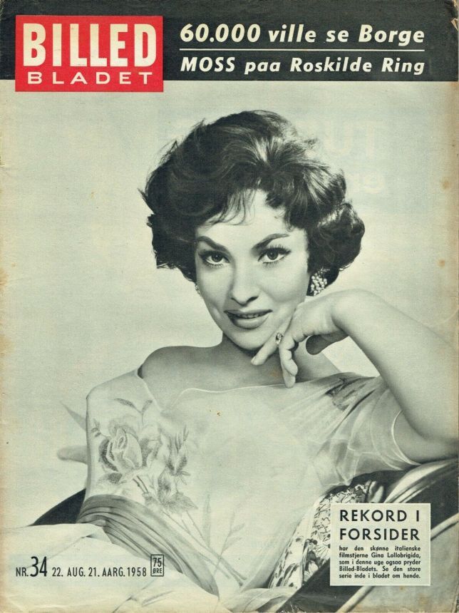 BILLED BLADET magazine side cover 21 August 1958