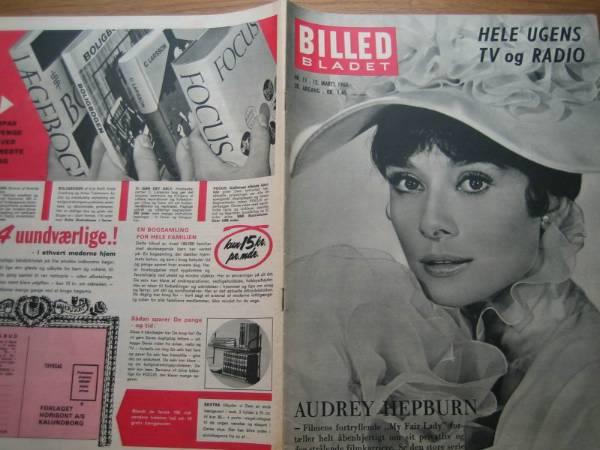 BILLED BLADET magazine side cover 15 March 1965