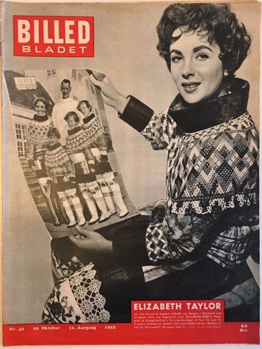 BILLED BLADET magazine side cover Issue 42 20 October 1953