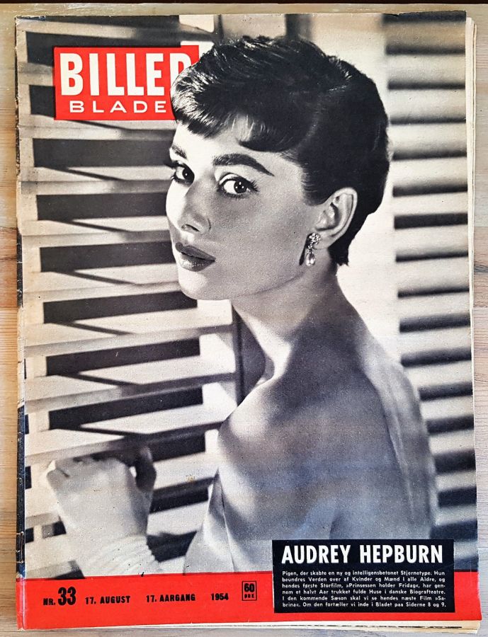 BILLED BLADET magazine side cover Issue 33 17 August 1954