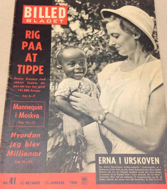 BILLED BLADET magazine side cover Issue 41 12 October 1954