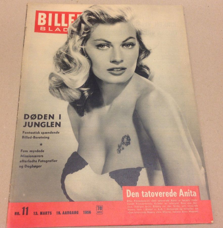 BILLED BLADET magazine side cover Issue 11 13 March 1956