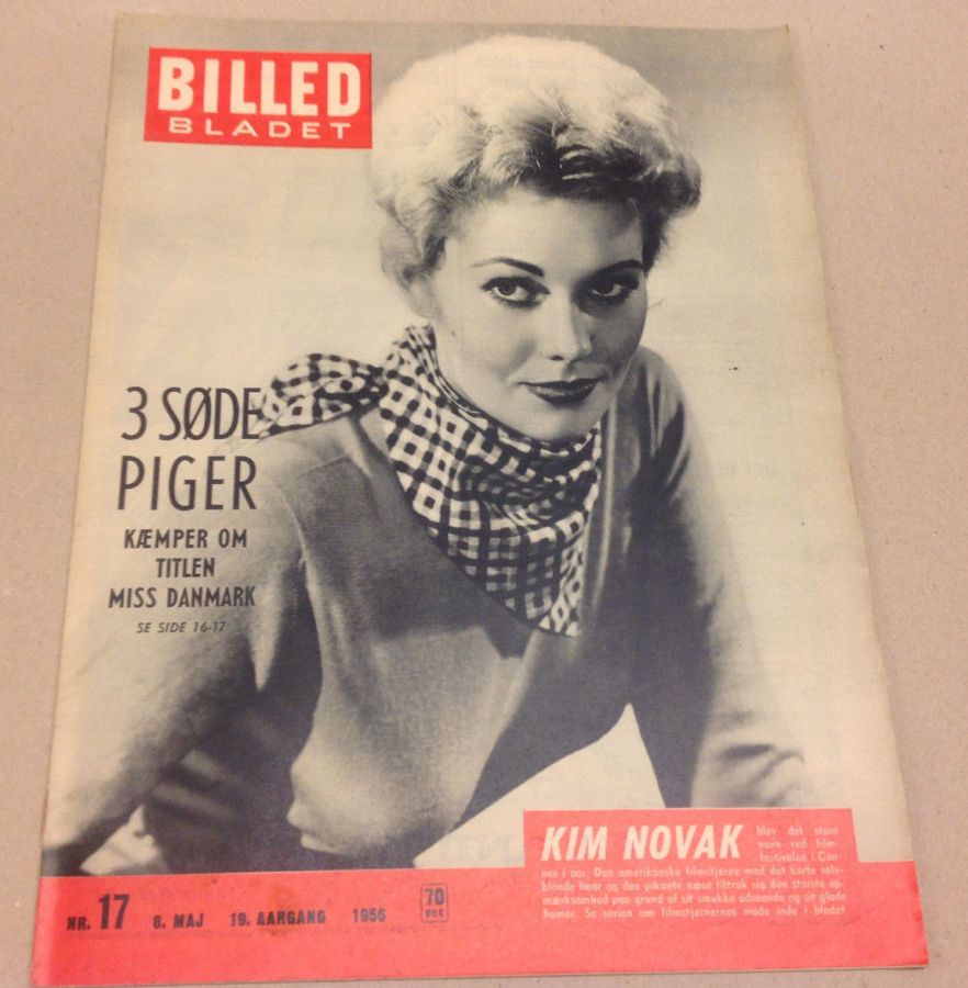 BILLED BLADET magazine side cover Issue 17 8 May 1956