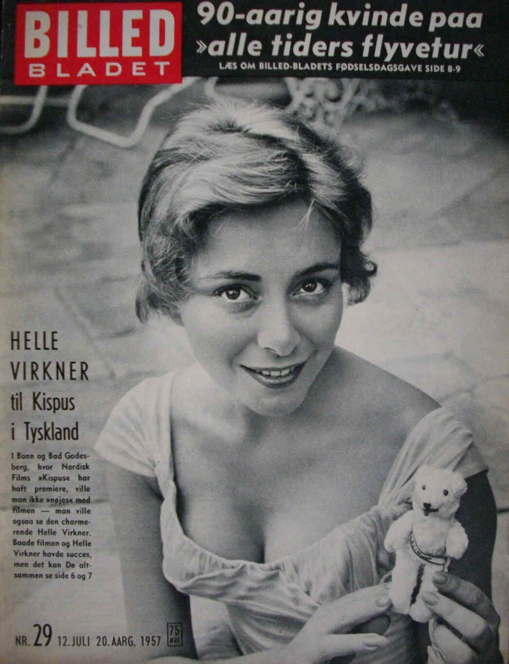 BILLED BLADET magazine side cover Issue 29 12 July 1957