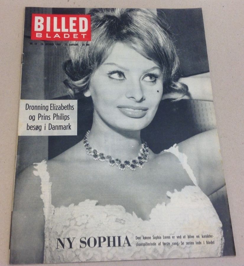 BILLED BLADET magazine side cover Issue 44 28 October 1960