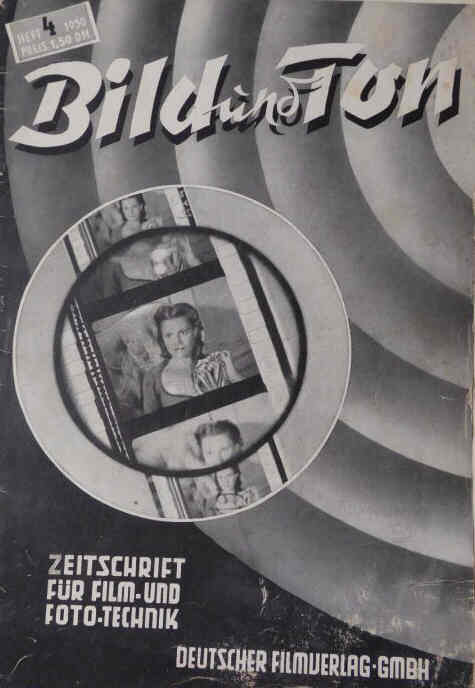 BILD UND TON magazine side cover Issue 4  April 1950