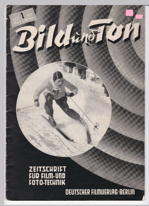 BILD UND TON magazine side cover Issue 1   1951