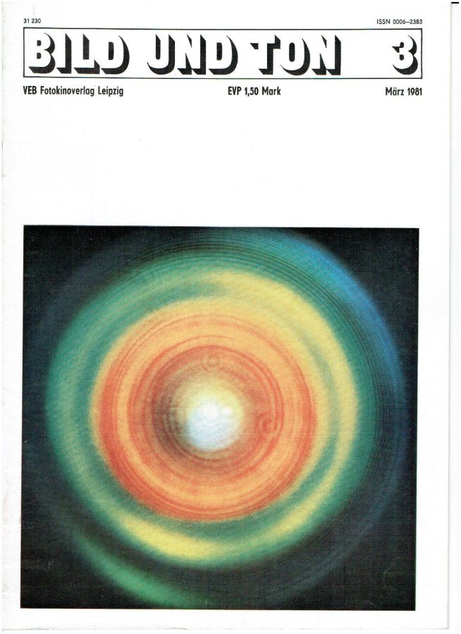 BILD UND TON magazine side cover Issue 3   1981