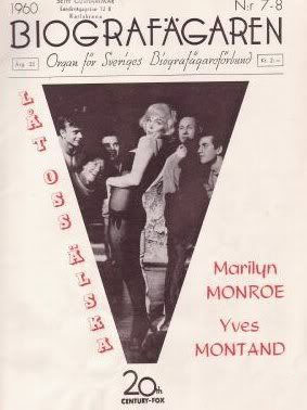 BIOGRAFAGAREN magazine side cover Issue 7-8 September 1960