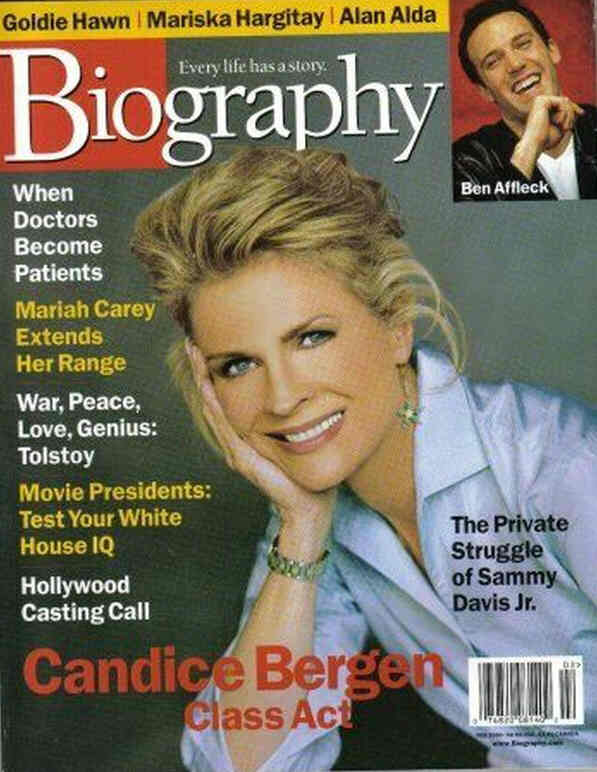 BIOGRAPHY magazine side cover February 2000