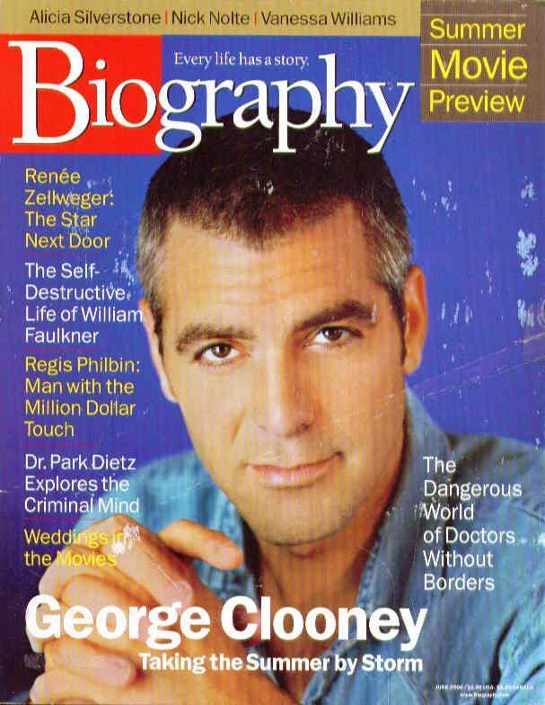 BIOGRAPHY magazine side cover June 2000