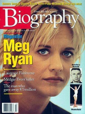BIOGRAPHY magazine side cover February 1997