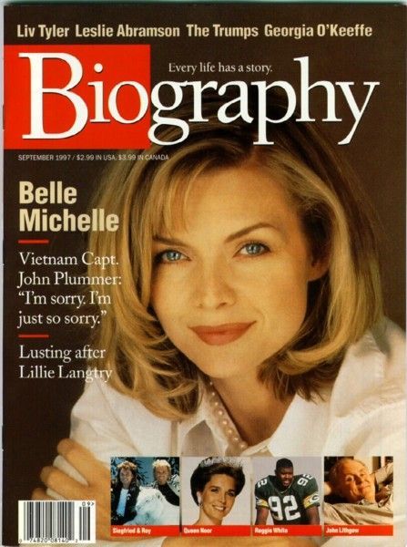 BIOGRAPHY magazine side cover September 1997
