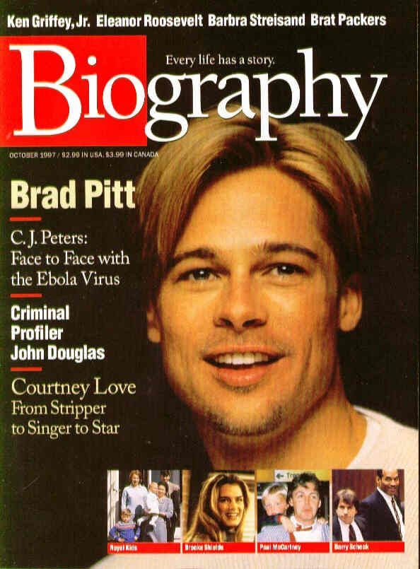 BIOGRAPHY magazine side cover October 1997