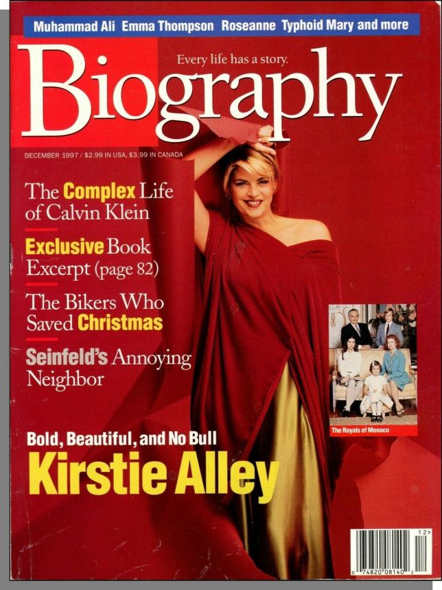 BIOGRAPHY magazine side cover December 1997