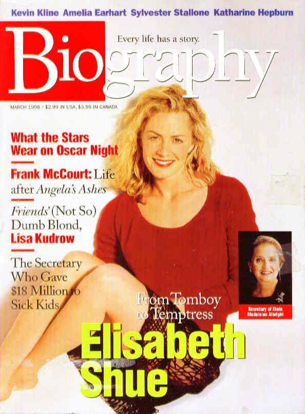 BIOGRAPHY magazine side cover March 1998