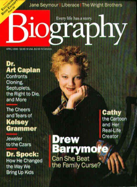 BIOGRAPHY magazine side cover April 1998