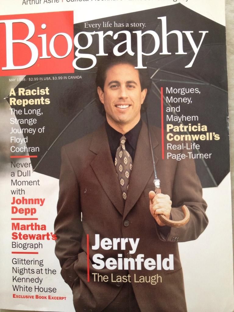 BIOGRAPHY magazine side cover May 1998