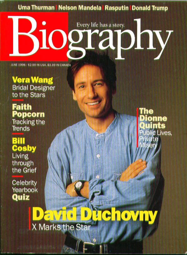 BIOGRAPHY magazine side cover June 1998