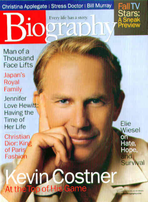BIOGRAPHY magazine side cover September 1999