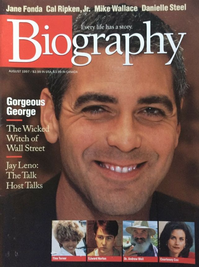 BIOGRAPHY magazine side cover  August 1997