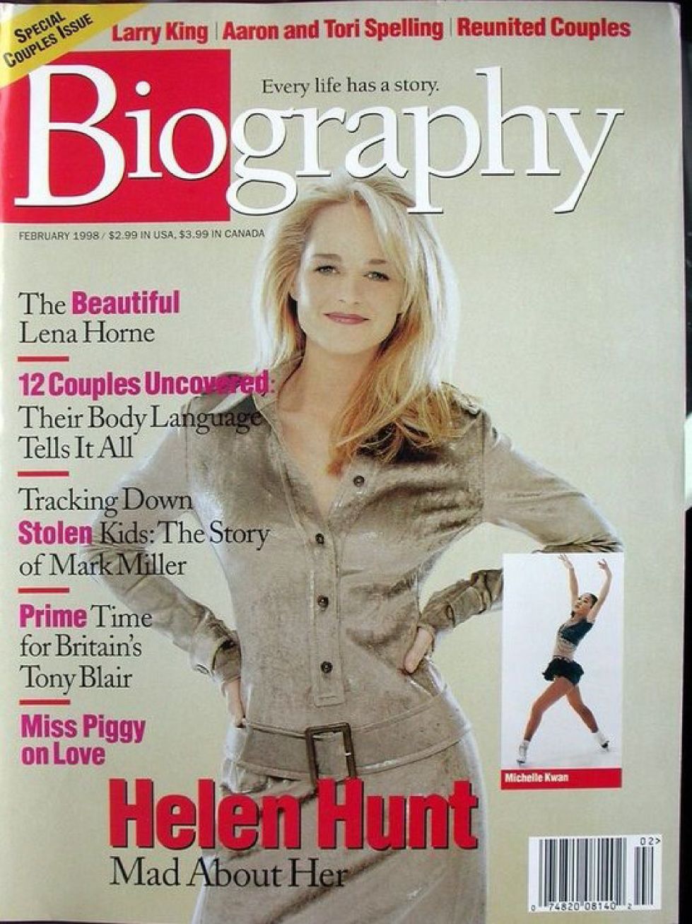 BIOGRAPHY magazine side cover  February 1998