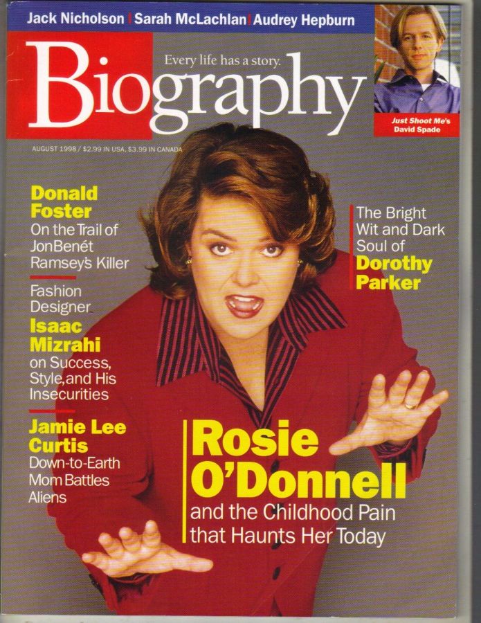 BIOGRAPHY magazine side cover  August 1998