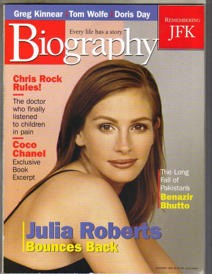 BIOGRAPHY magazine side cover  November 1998