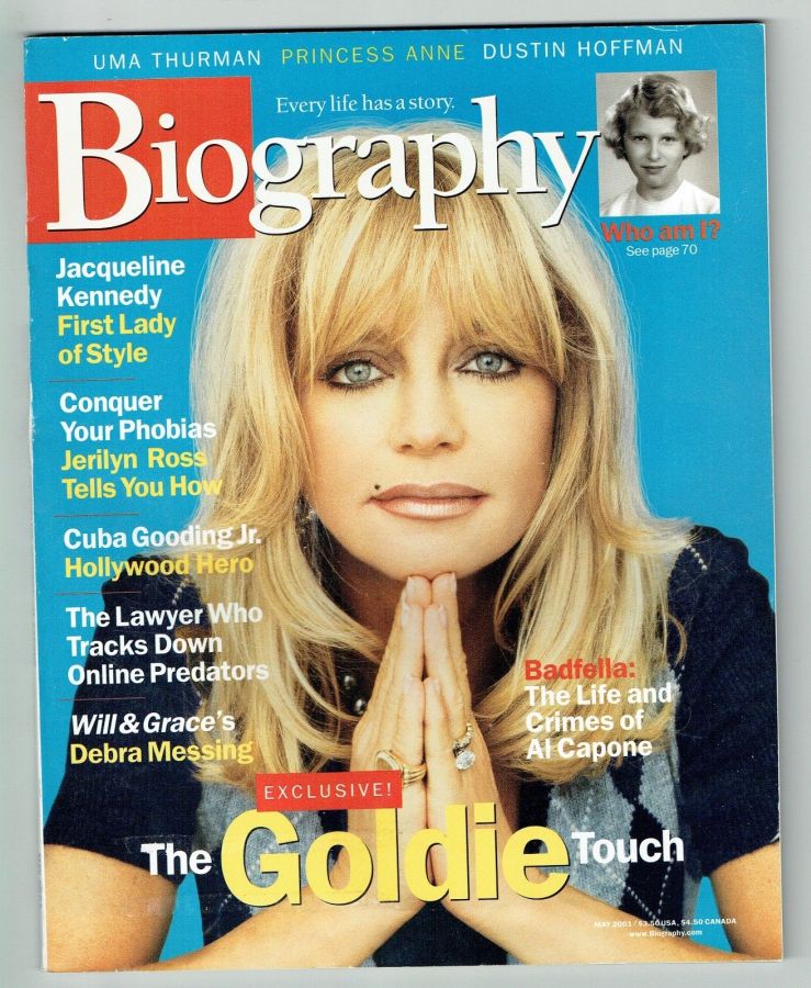 BIOGRAPHY magazine side cover  May 2001