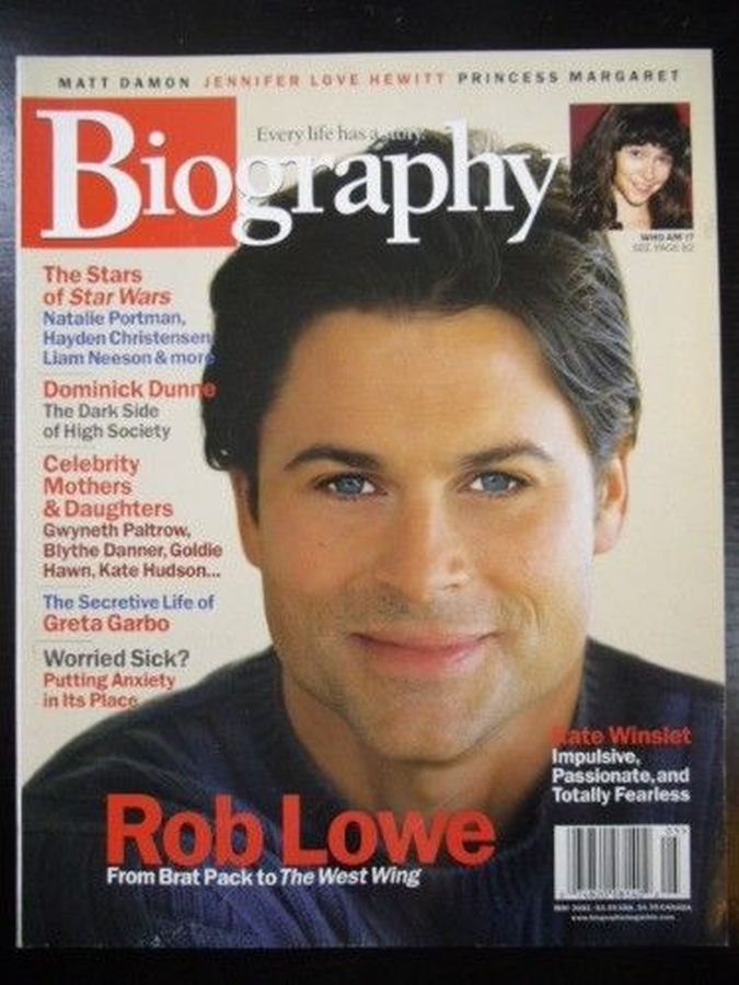 BIOGRAPHY magazine side cover  May 2002