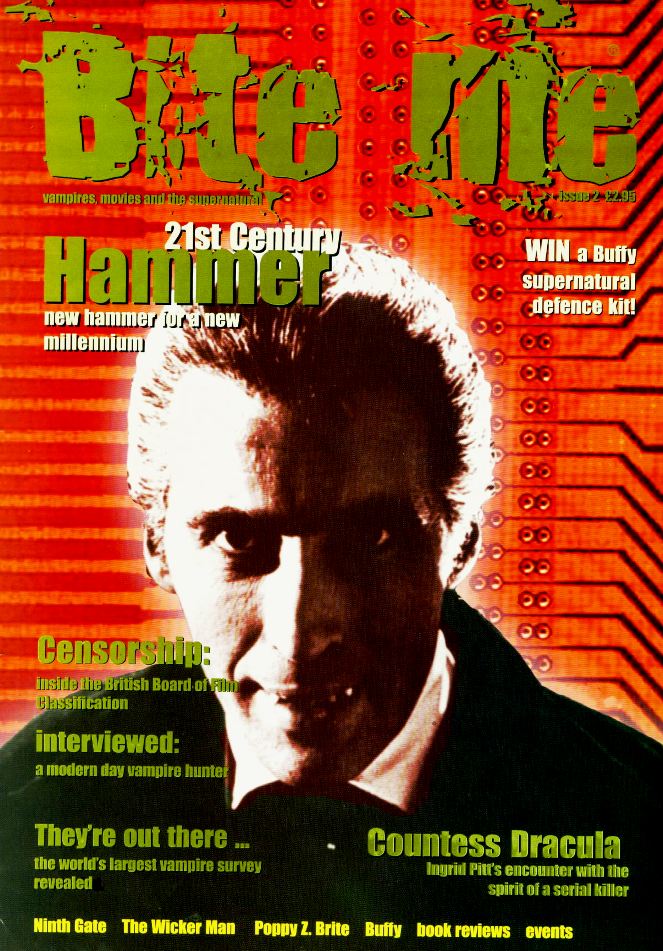BITE ME magazine side cover Issue 2  2000