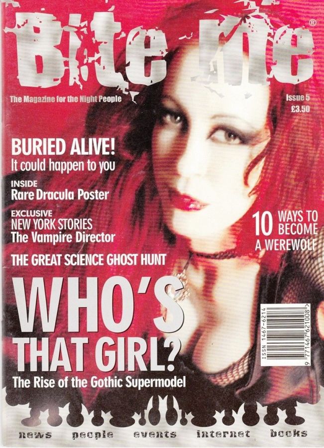 BITE ME magazine side cover Issue 5  2001