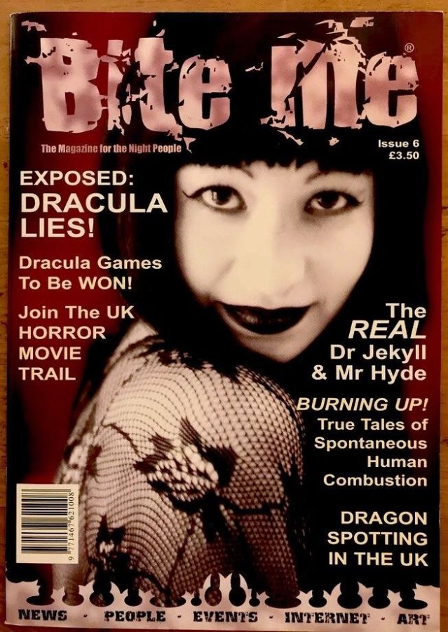 BITE ME magazine side cover Issue 6  2001