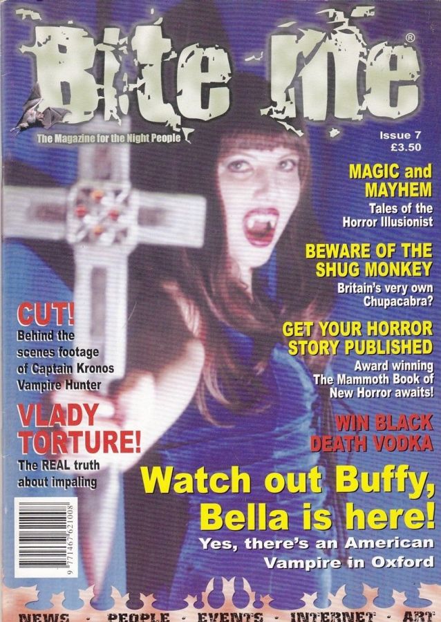 BITE ME magazine side cover Issue 7  2001