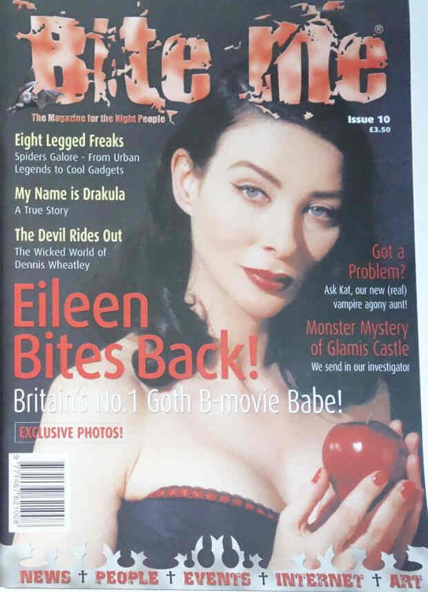 BITE ME magazine side cover Issue 10  2002
