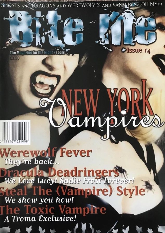 BITE ME magazine side cover Issue 14  2003