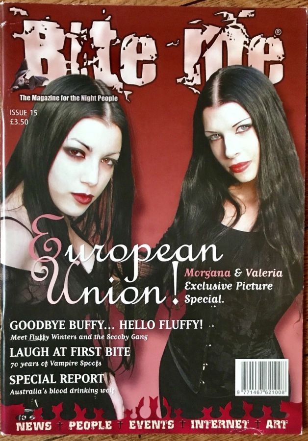 BITE ME magazine side cover Issue 15  2004