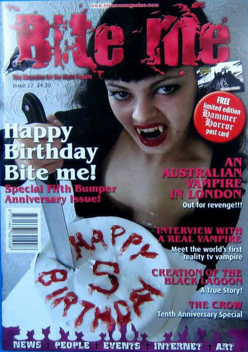 BITE ME magazine side cover Issue 17  2004