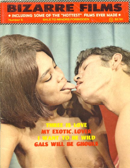 BIZARRE FILMS magazine side cover Issue 5 July 1969