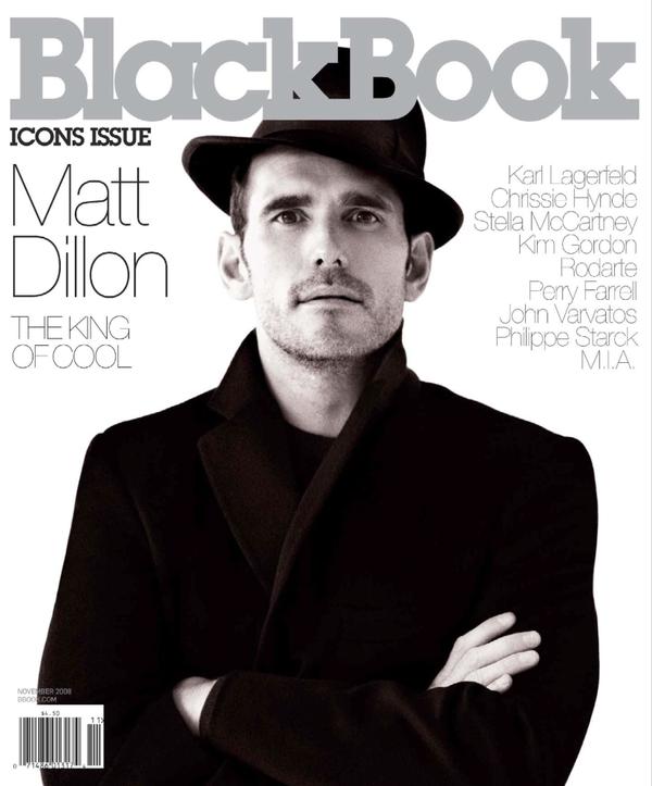 BLACK BOOK magazine side cover November 2008